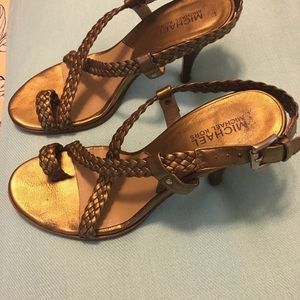 Ladies Michael Kors Gold Sandals